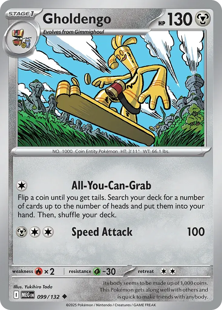 Gholdengo Mega Evolution Pokemon card