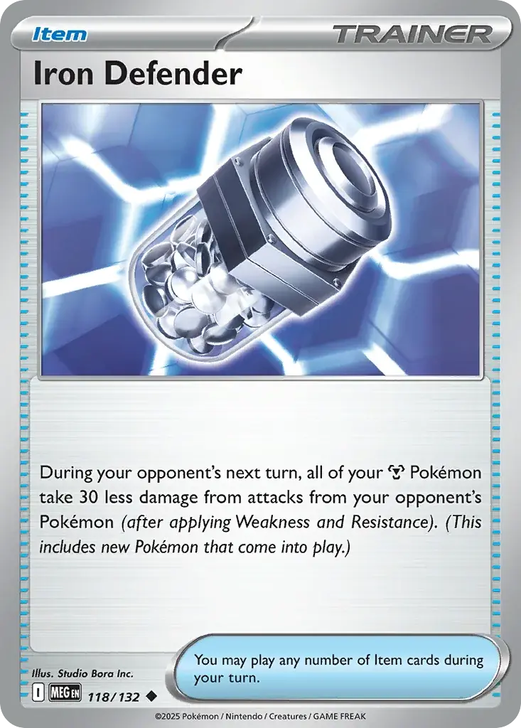 Iron Defender Mega Evolution Pokemon card
