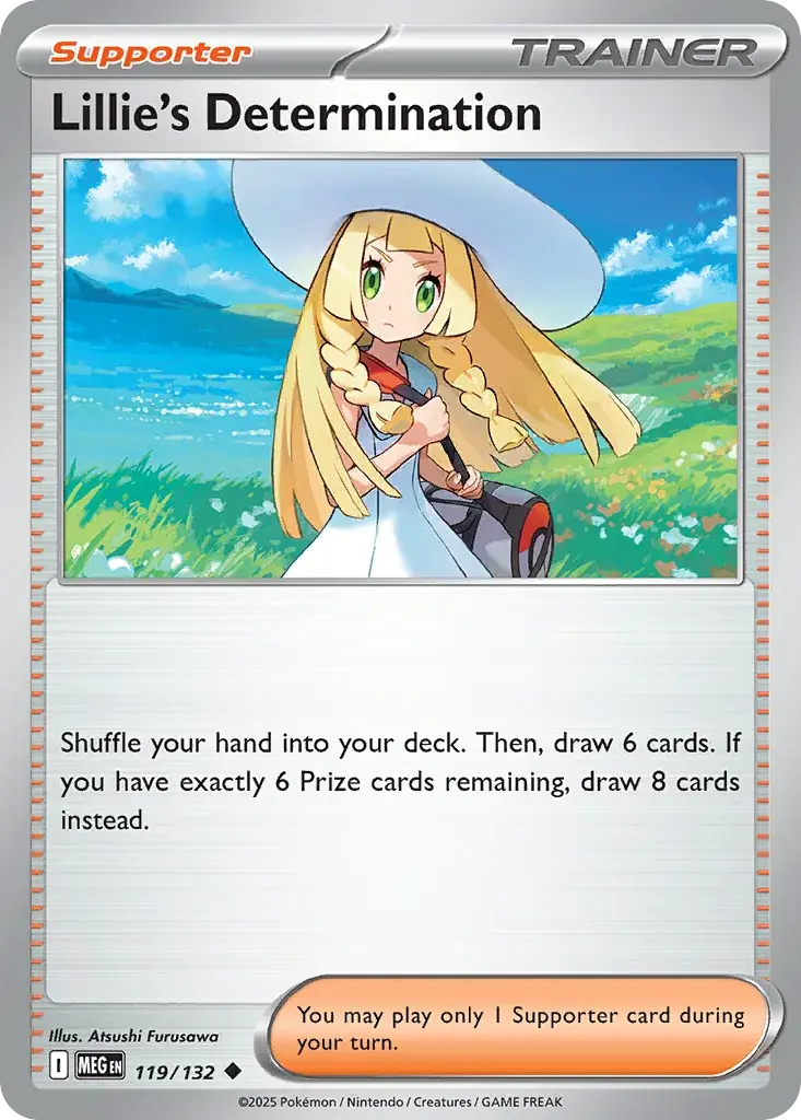 Lillie's Determination Mega Evolution Pokemon card
