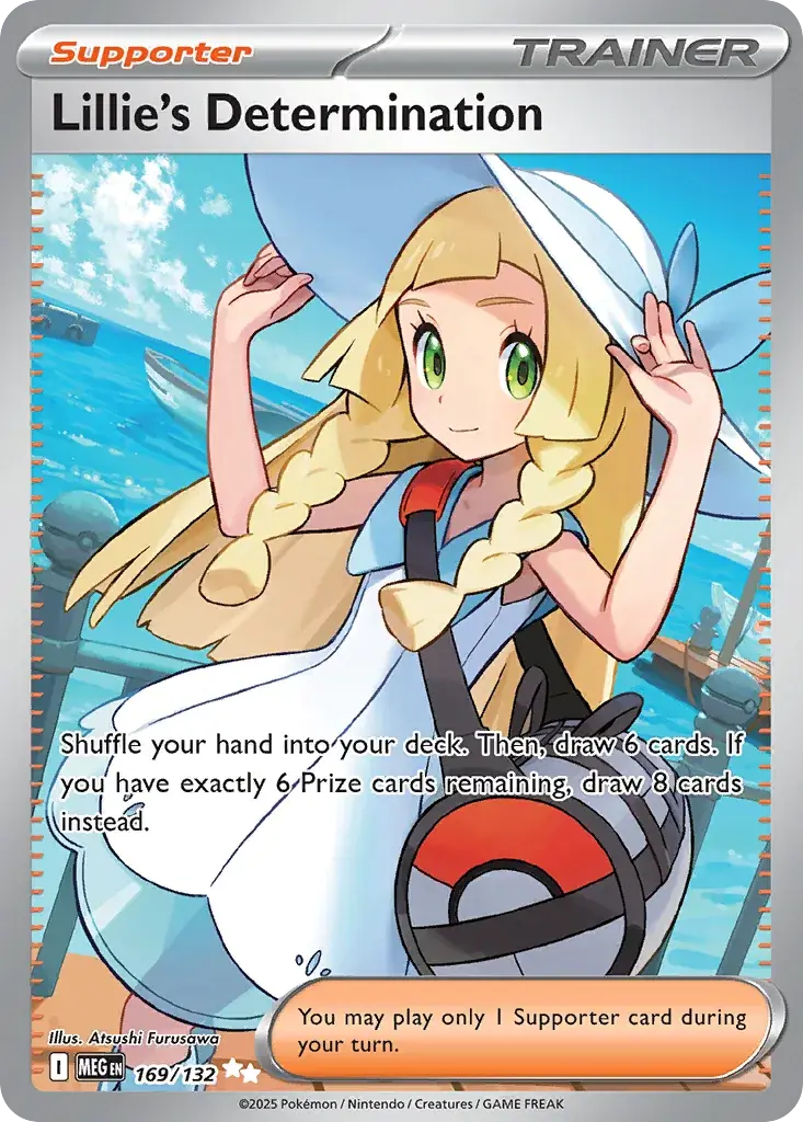 Lillie's Determination Mega Evolution Pokemon card