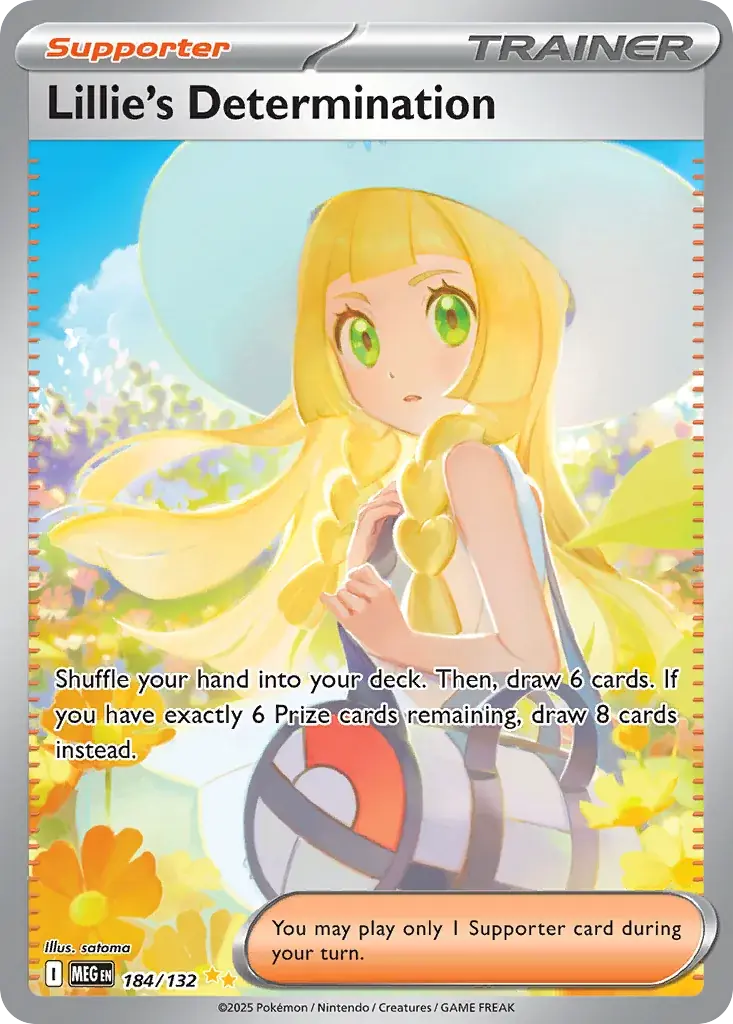 Lillie's Determination Mega Evolution Pokemon card
