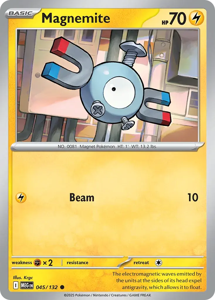 Magnemite Mega Evolution Pokemon card