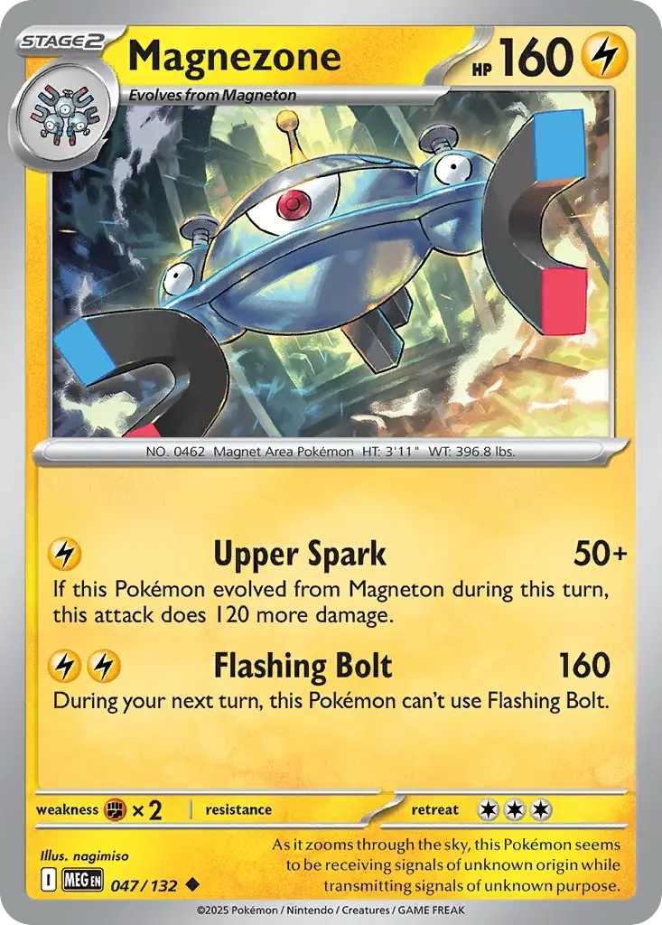 Magnezone Mega Evolution Pokemon card