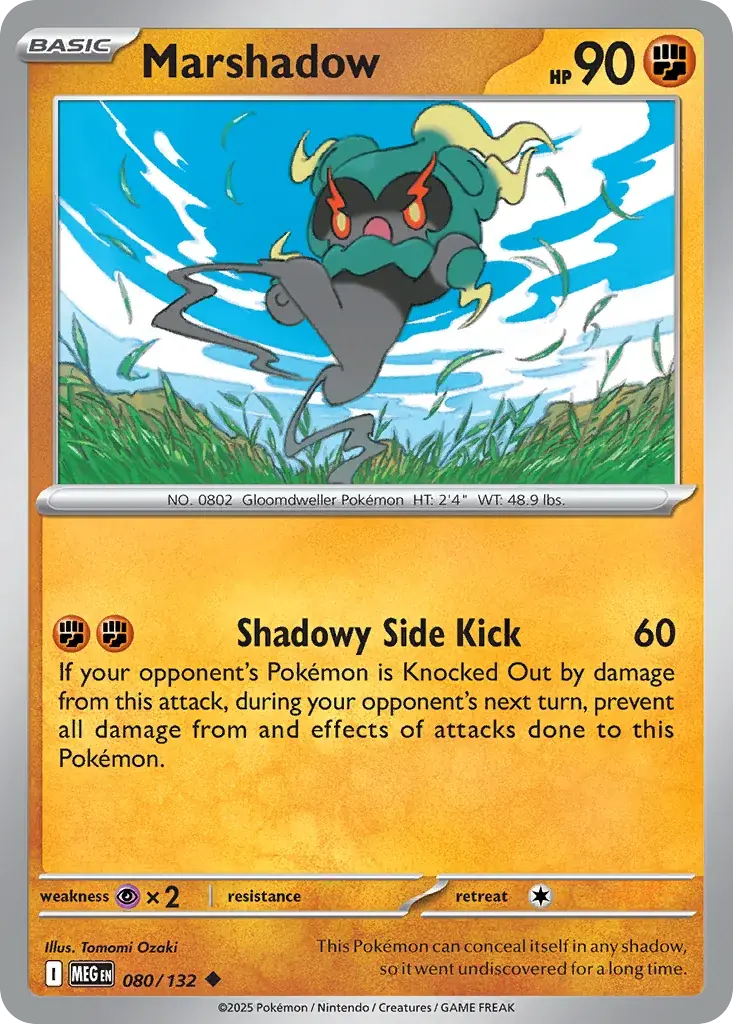 Marshadow Mega Evolution Pokemon card