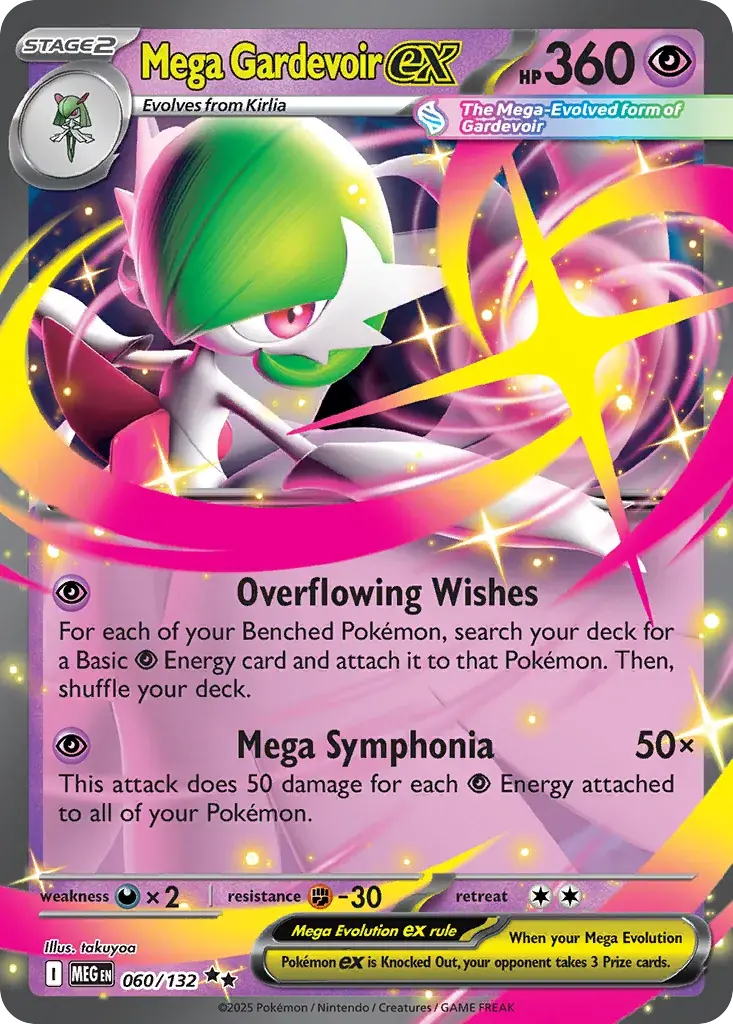 Mega Gardevoir ex Mega Evolution Pokemon card