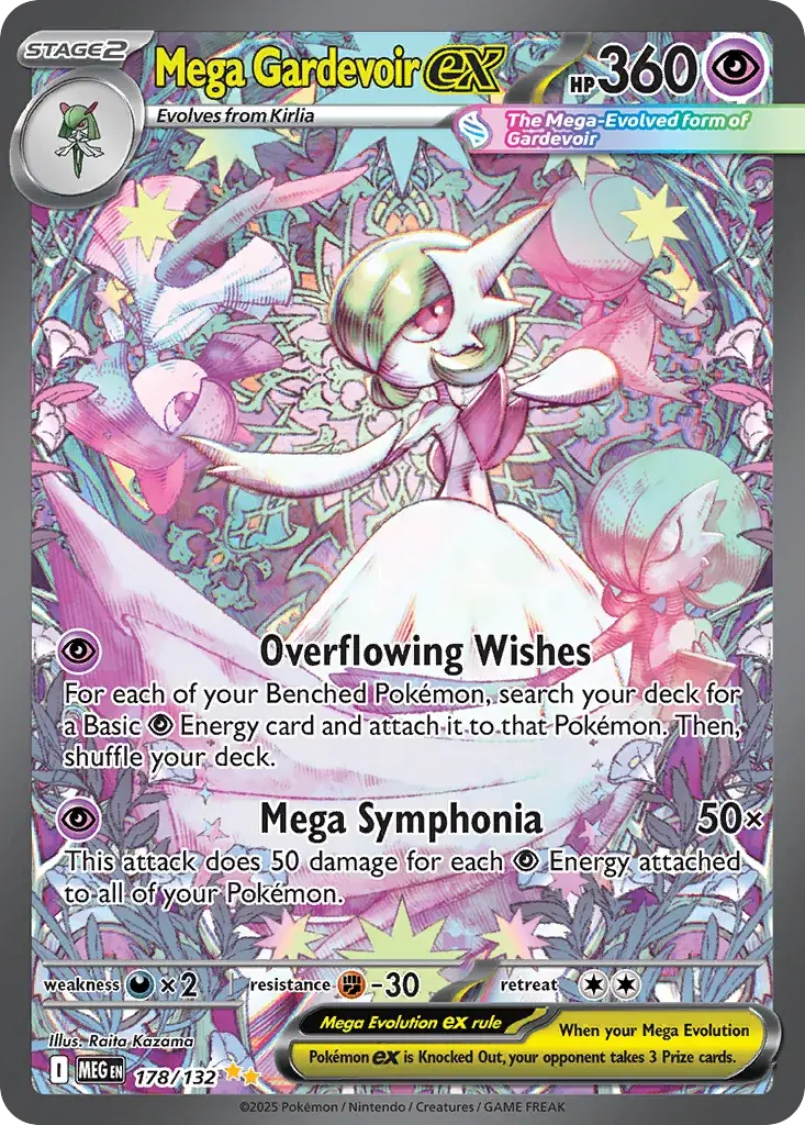 Mega Gardevoir ex Mega Evolution Pokemon card