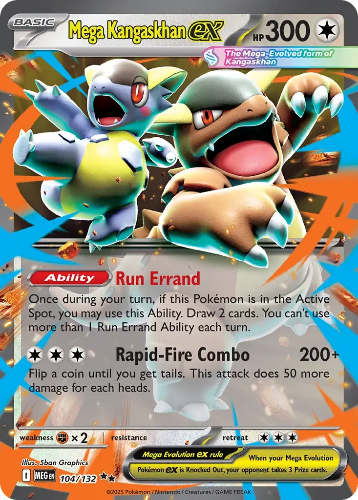 Mega Kangaskhan ex Mega Evolution Pokemon card