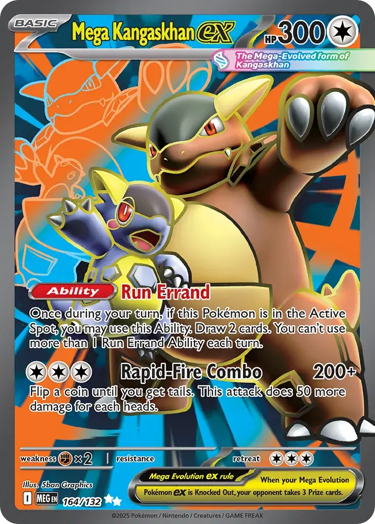 Mega Kangaskhan ex Mega Evolution Pokemon card