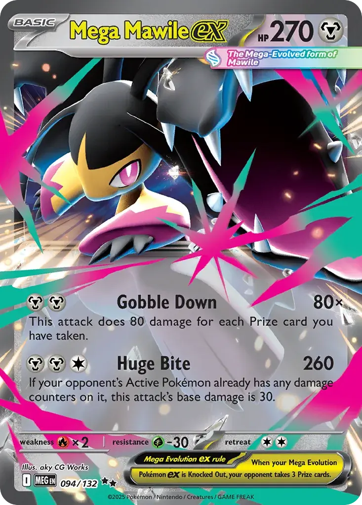 Mega Mawile ex Mega Evolution Pokemon card