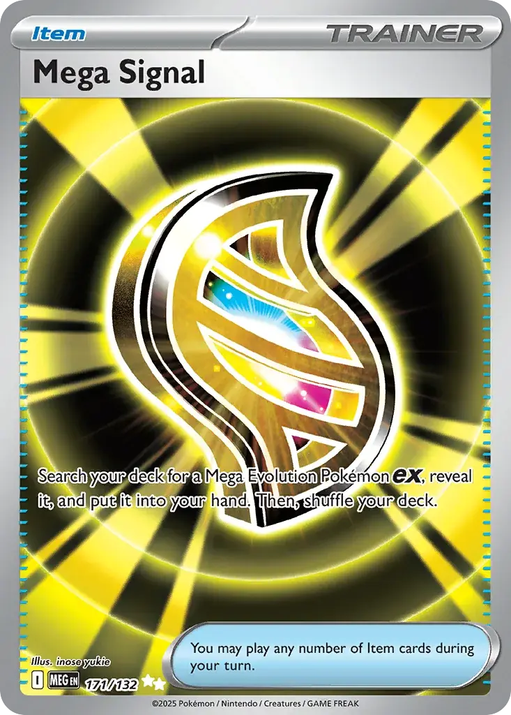 Mega Signal Mega Evolution Pokemon card