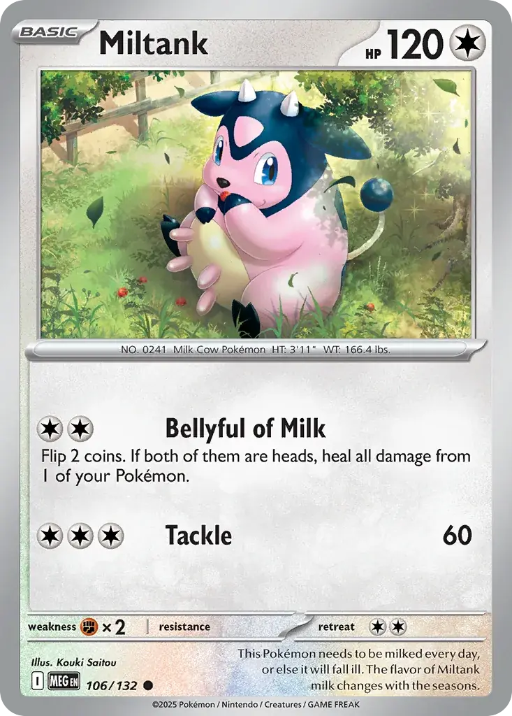 Miltank Mega Evolution Pokemon card