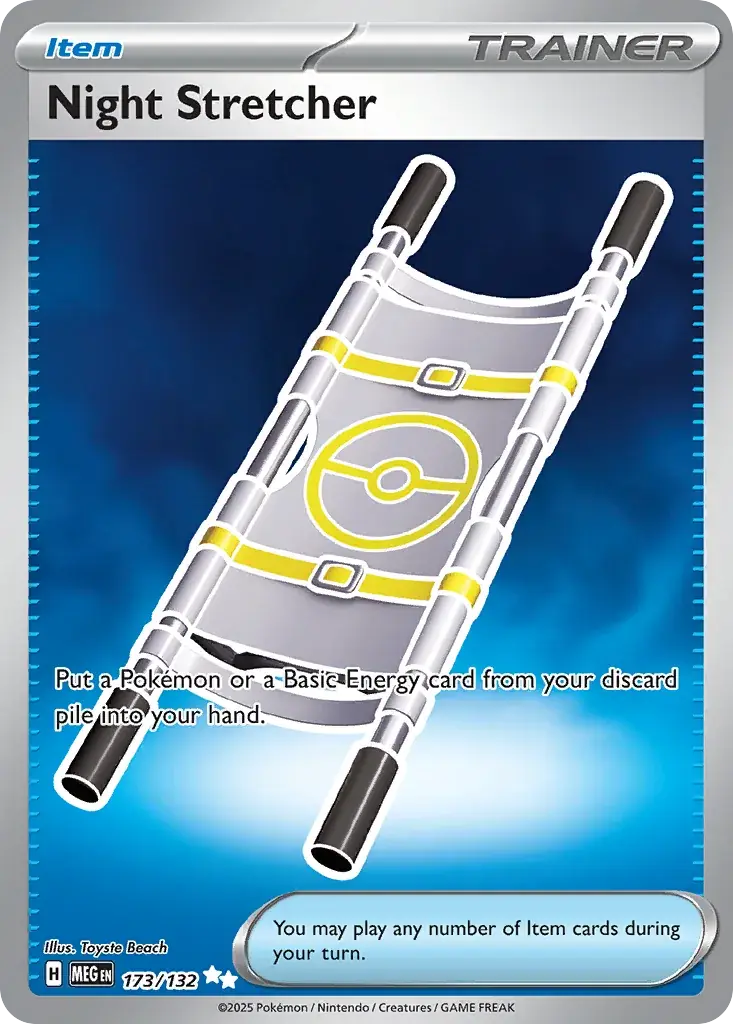 Night Stretcher Mega Evolution Pokemon card