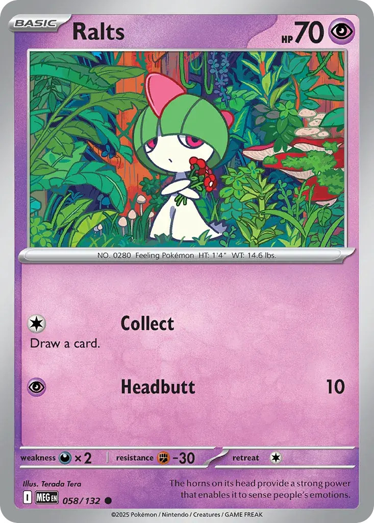 Ralts Mega Evolution Pokemon card