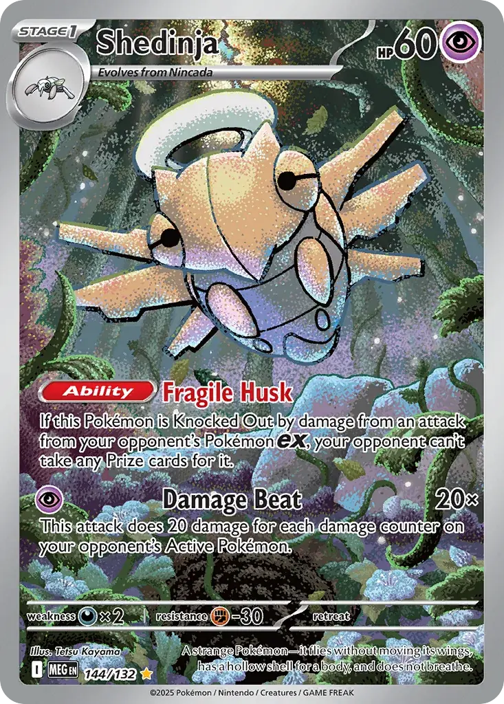 Shedinja Mega Evolution Pokemon card