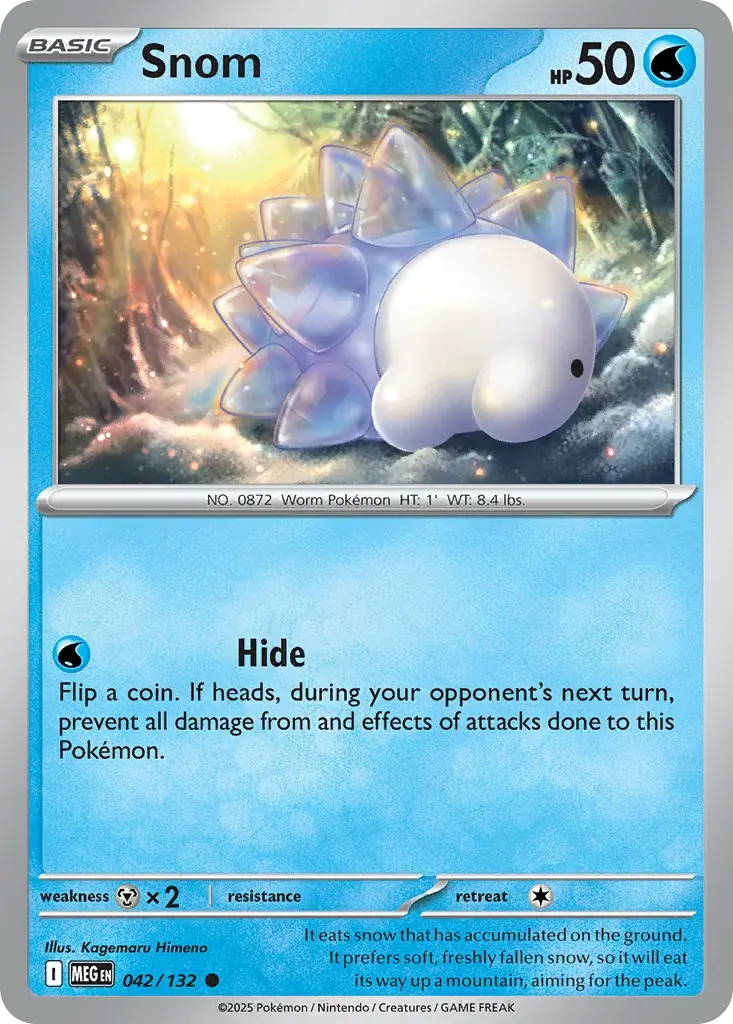 Snom Mega Evolution Pokemon card