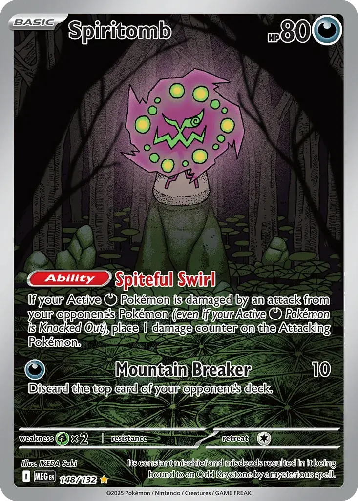 Spiritomb Mega Evolution Pokemon card