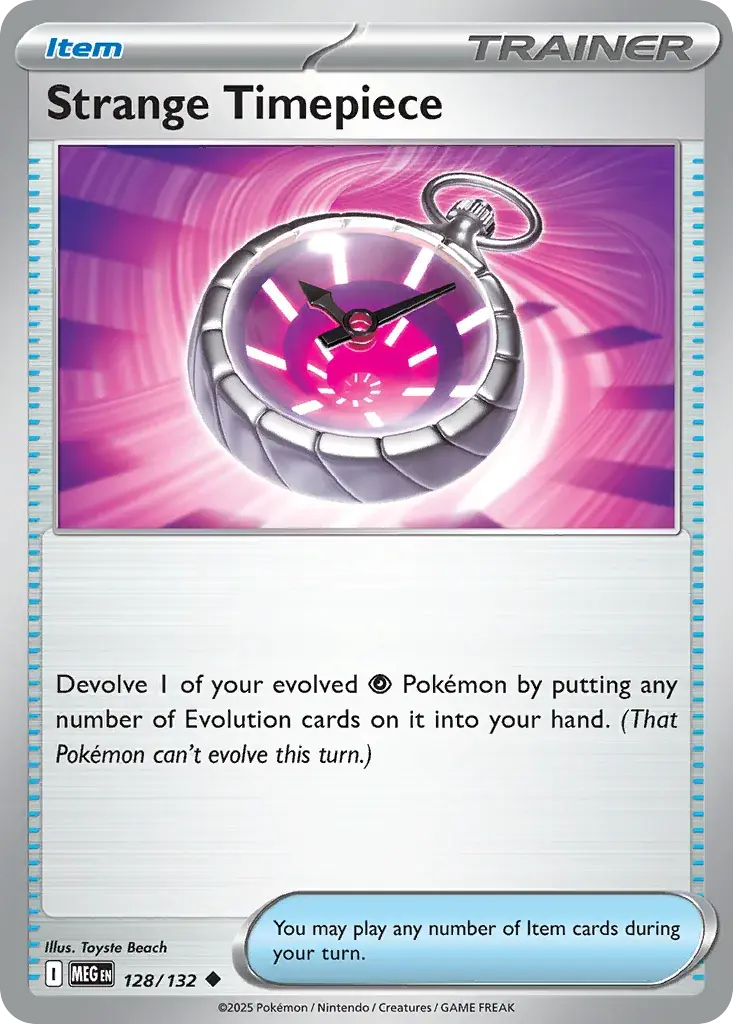 Strange Timepiece Mega Evolution Pokemon card