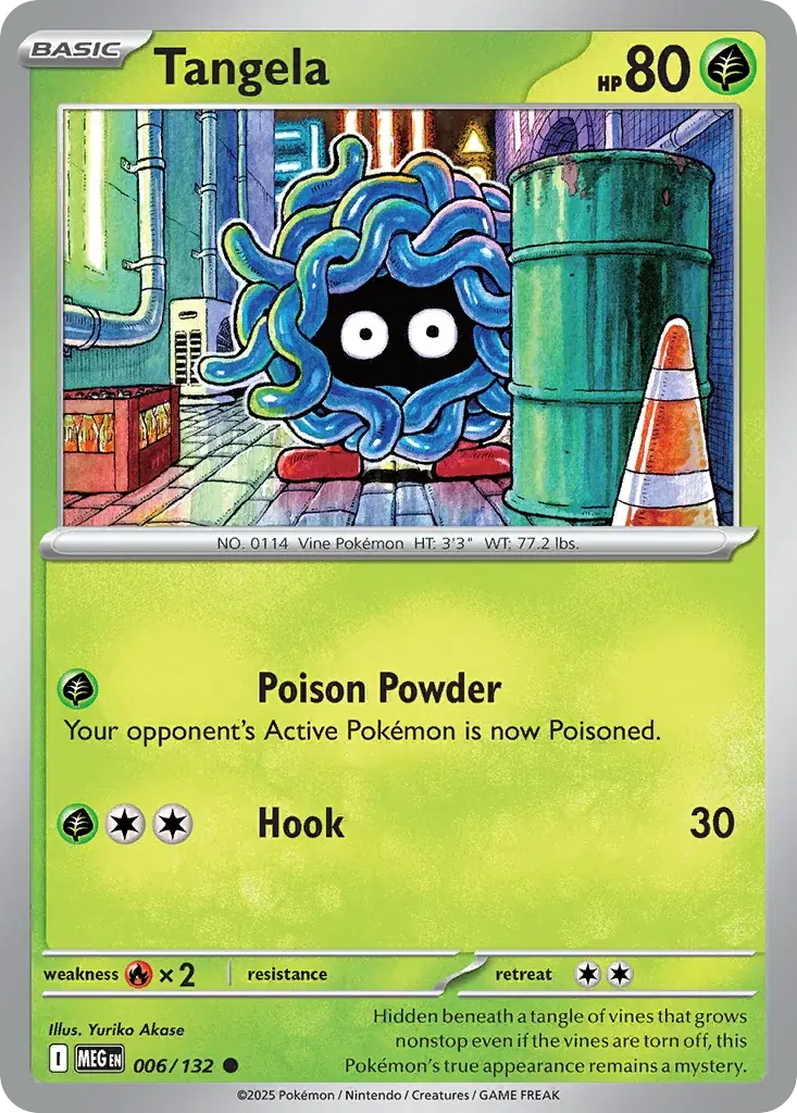Tangela Mega Evolution Pokemon card