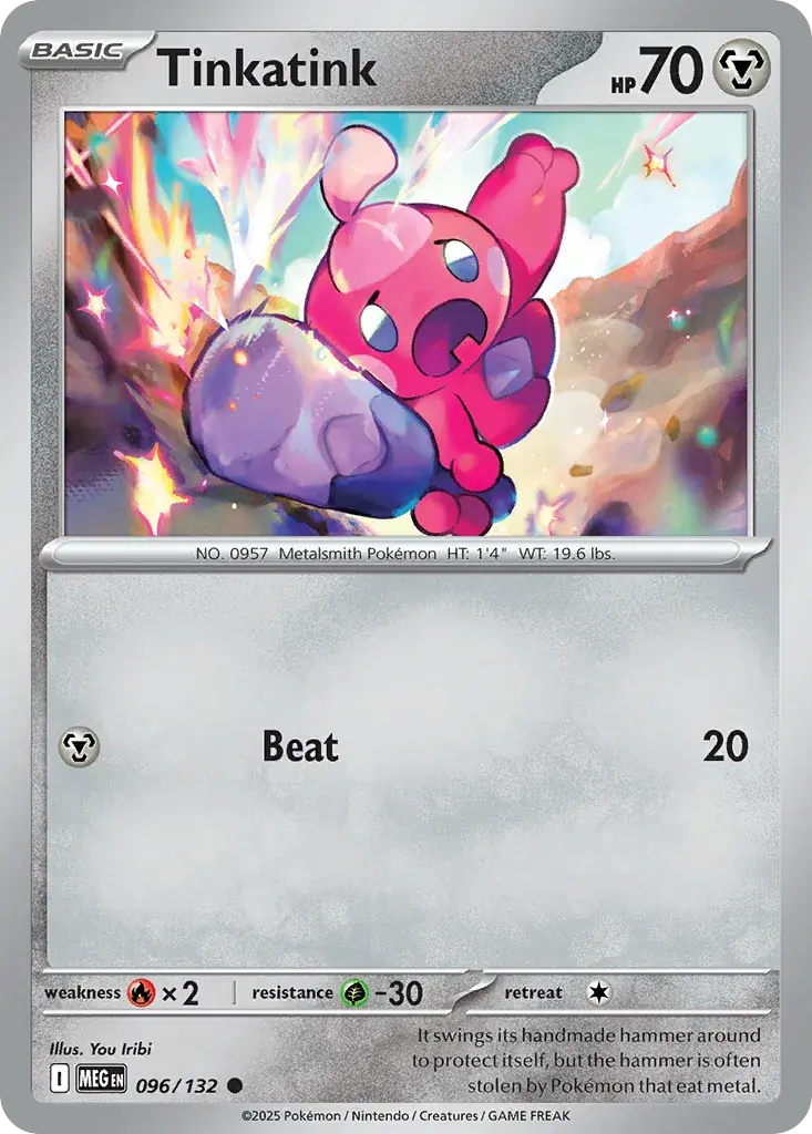 Tinkatink Mega Evolution Pokemon card