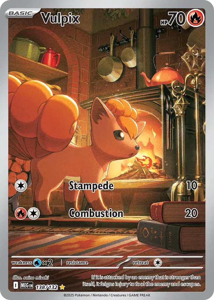 Vulpix Mega Evolution Pokemon card
