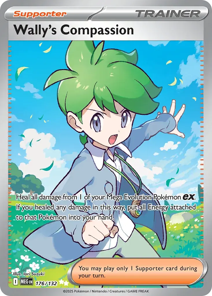 Wally's Compassion Mega Evolution Pokemon card