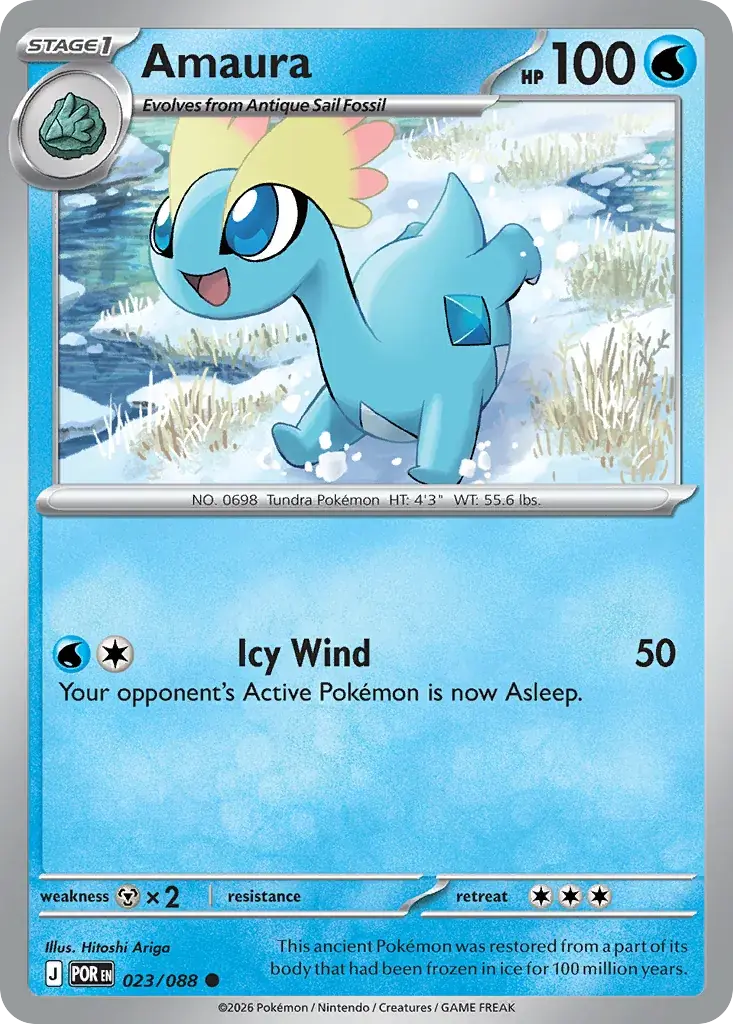 Amaura Perfect Order Pokemon card
