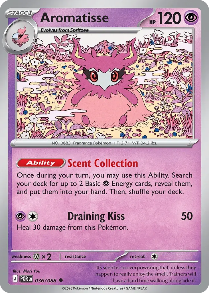 Aromatisse Perfect Order Pokemon card