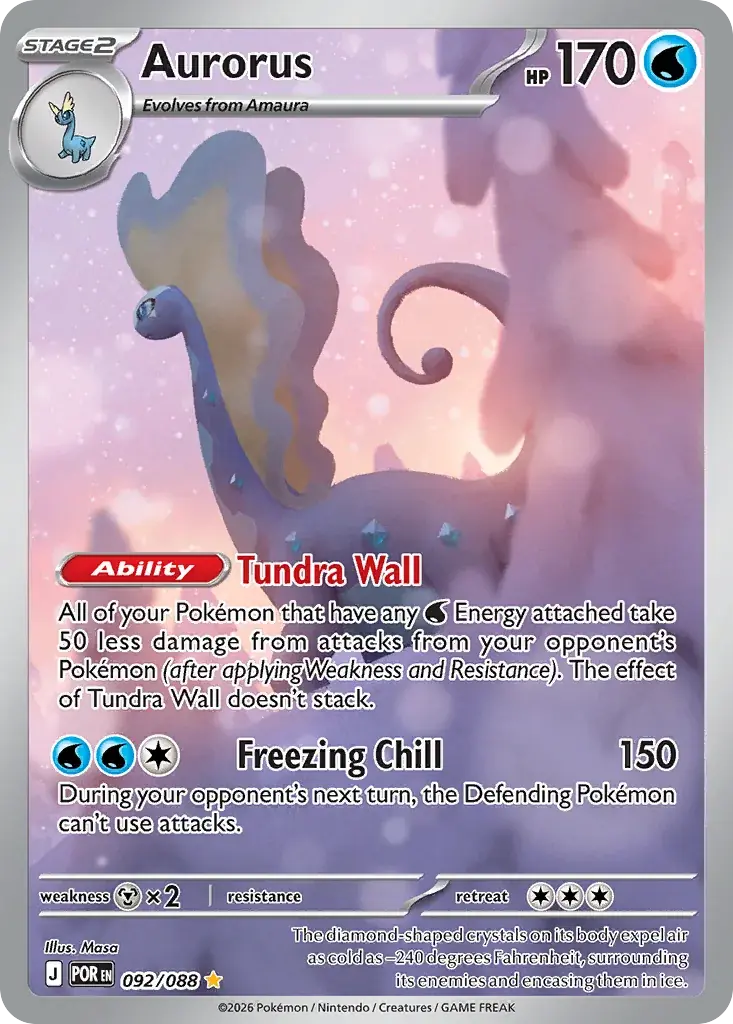 Aurorus Perfect Order Pokemon card