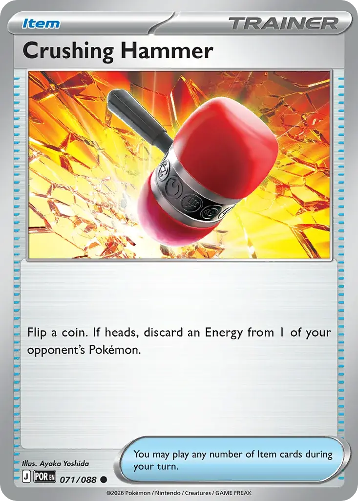 Crushing Hammer Perfect Order Pokemon card