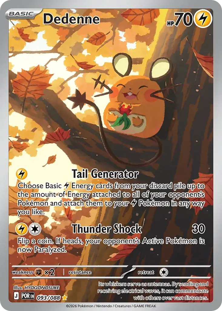 Dedenne Perfect Order Pokemon card