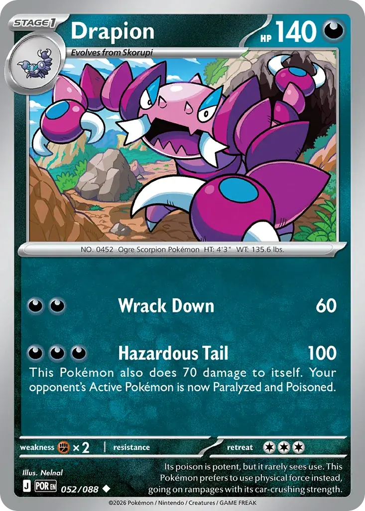 Drapion Perfect Order Pokemon card