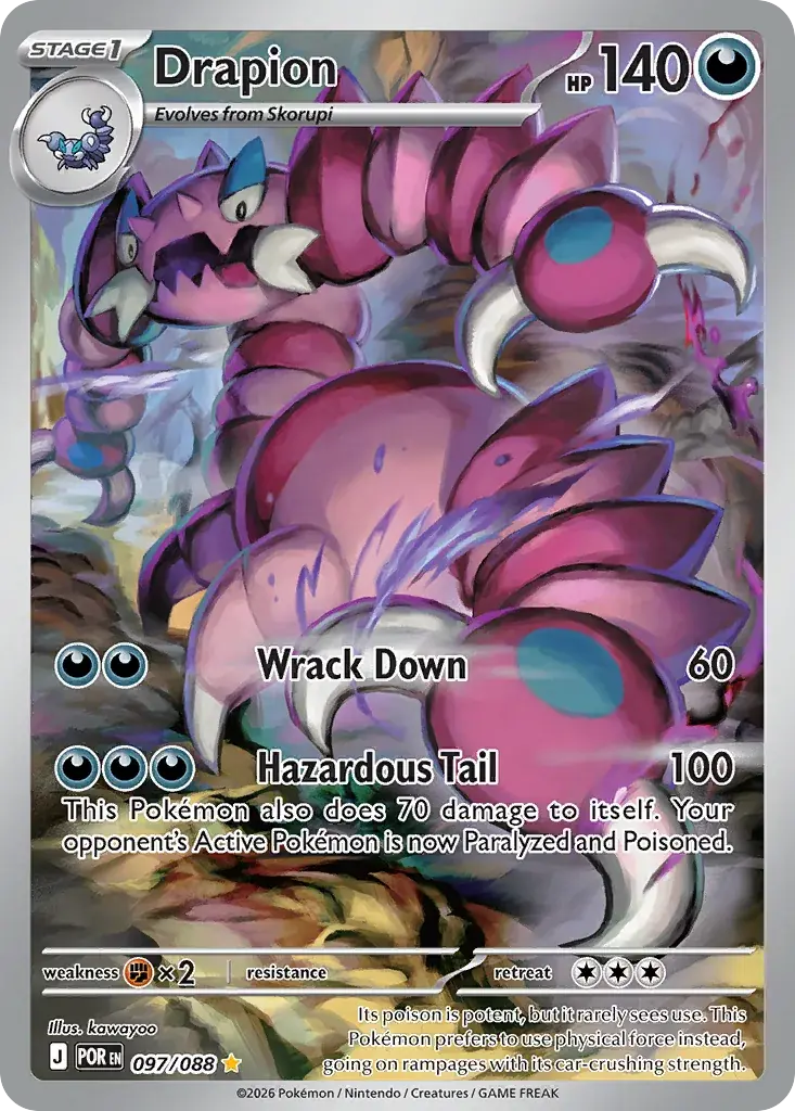 Drapion Perfect Order Pokemon card