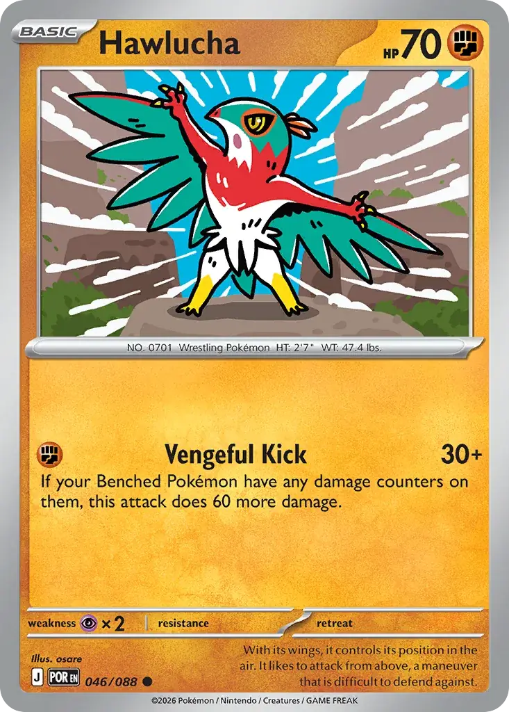Hawlucha Perfect Order Pokemon card