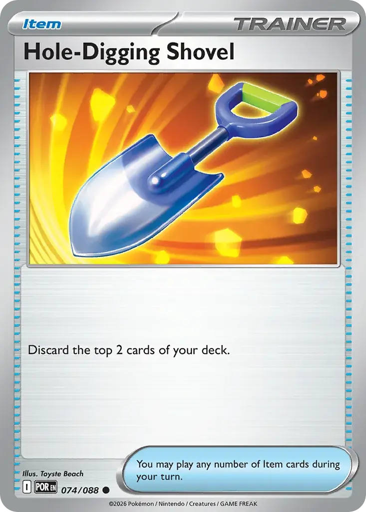 Hole-Digging Shovel Perfect Order Pokemon card