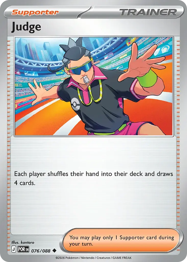 Judge Perfect Order Pokemon card