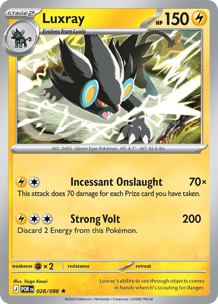 Luxray Perfect Order Pokemon card