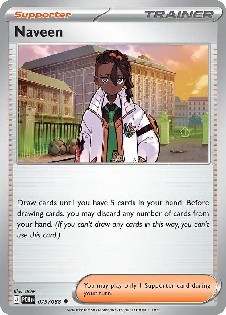 Naveen Perfect Order Pokemon card