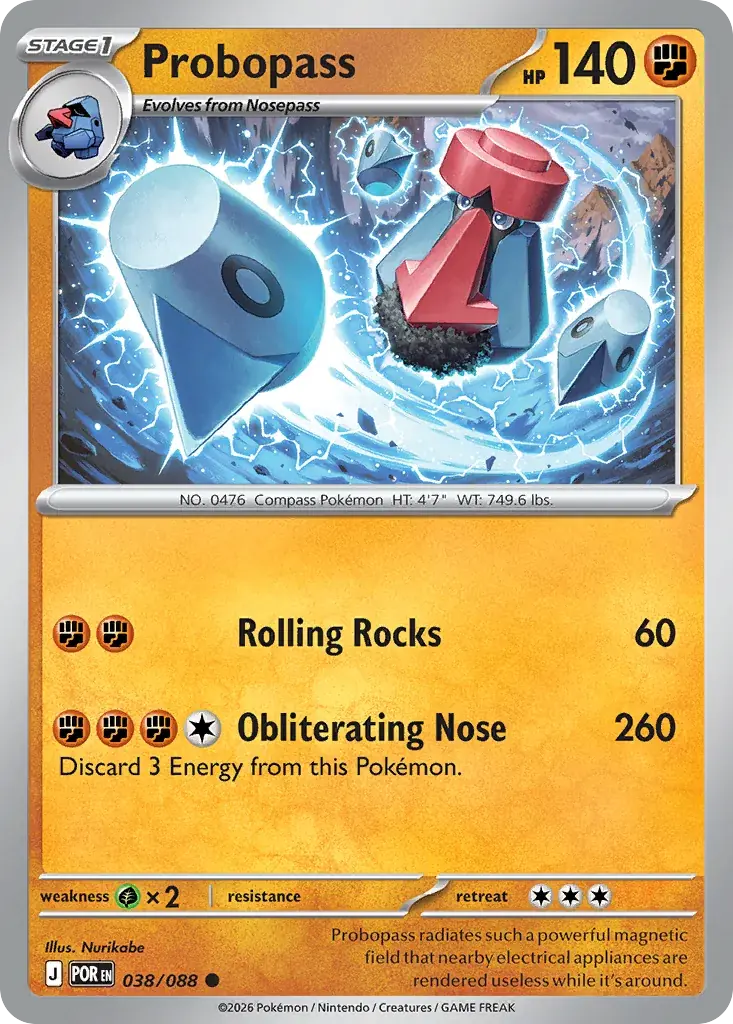 Probopass Perfect Order Pokemon card