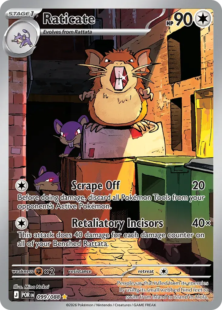 Raticate Perfect Order Pokemon card