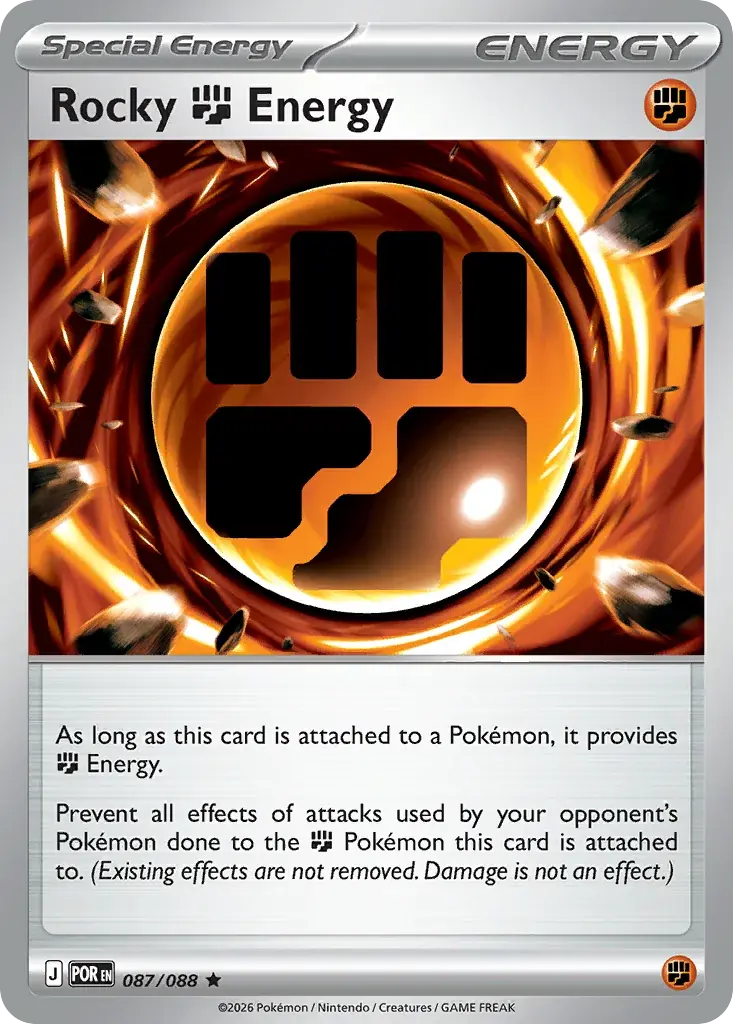 Rocky Fighting Energy Perfect Order Pokemon card