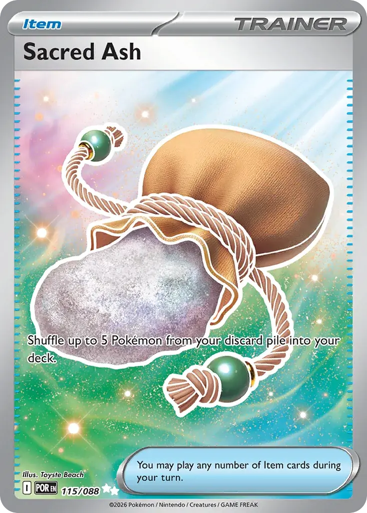Sacred Ash Perfect Order Pokemon card