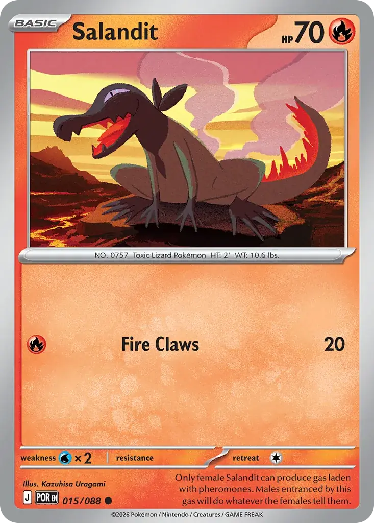 Salandit Perfect Order Pokemon card