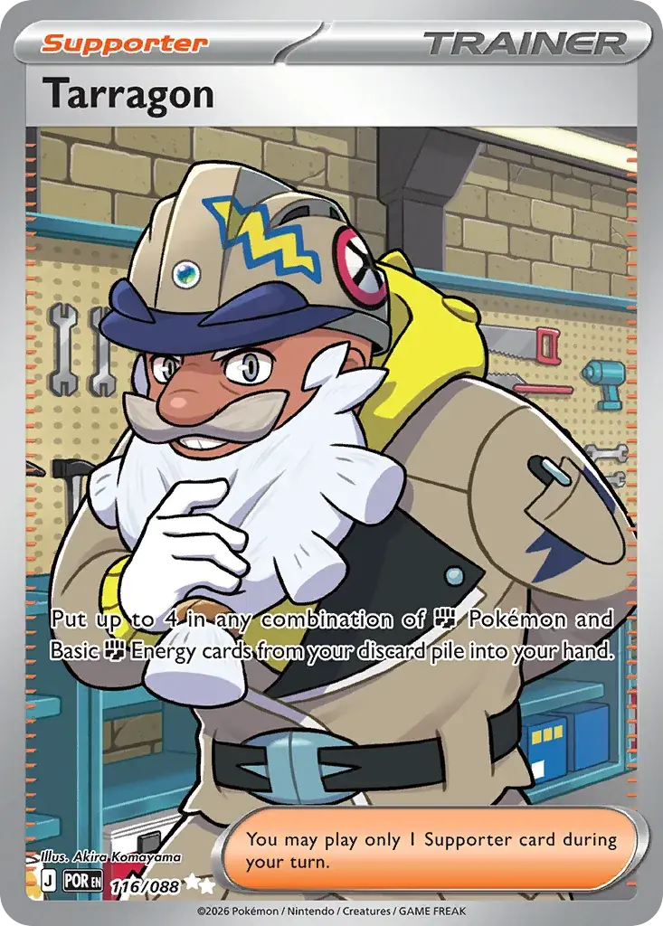 Tarragon Perfect Order Pokemon card
