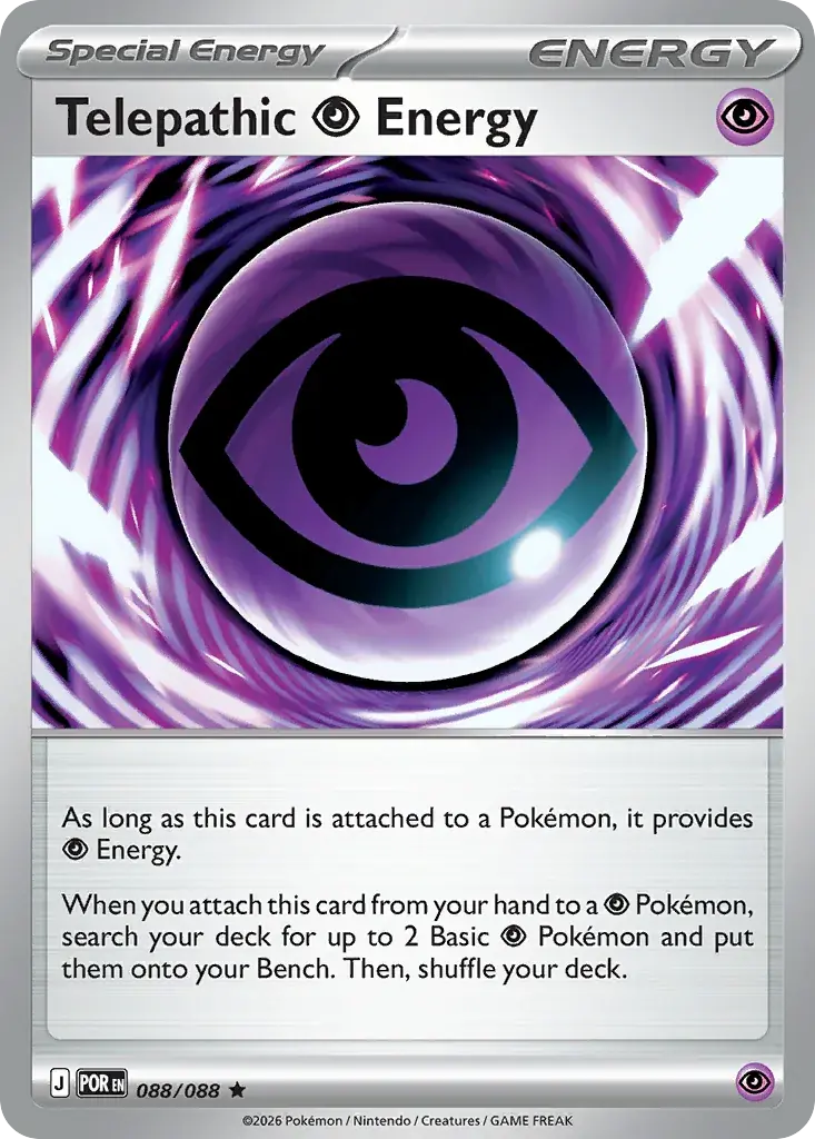 Telepathic Psychic Energy Perfect Order Pokemon card