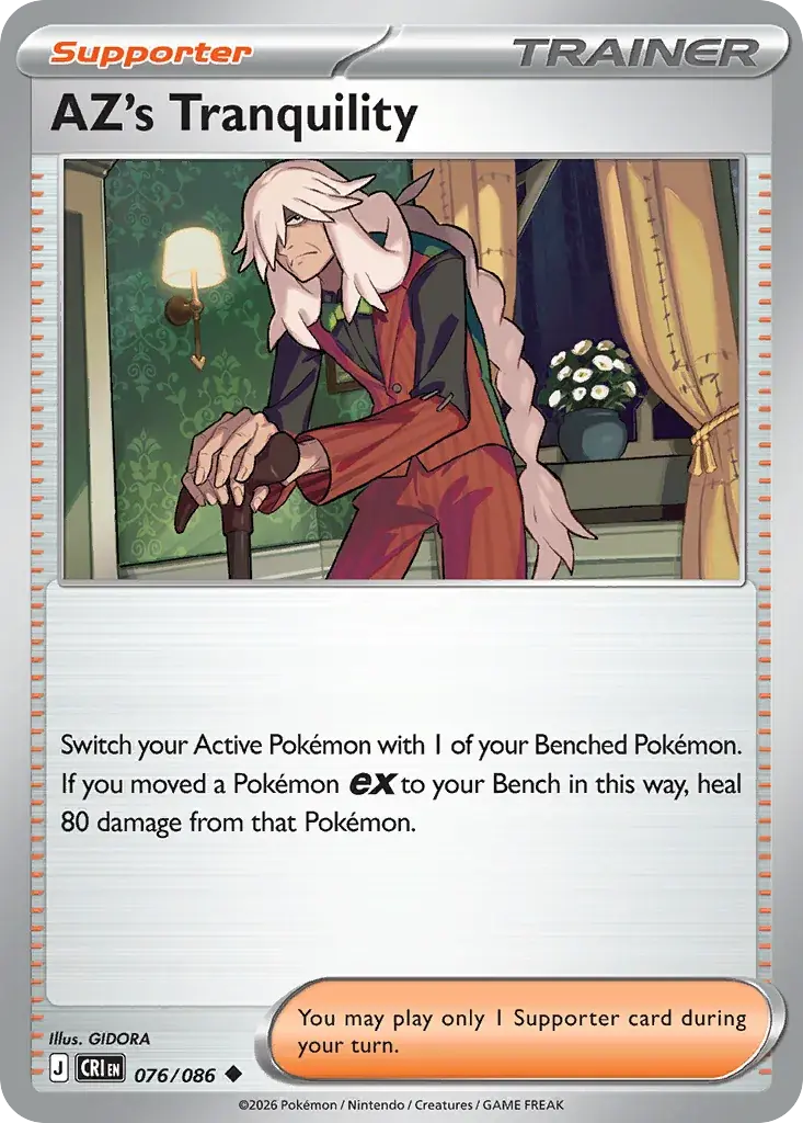AZ's Tranquility Chaos Rising Pokemon card