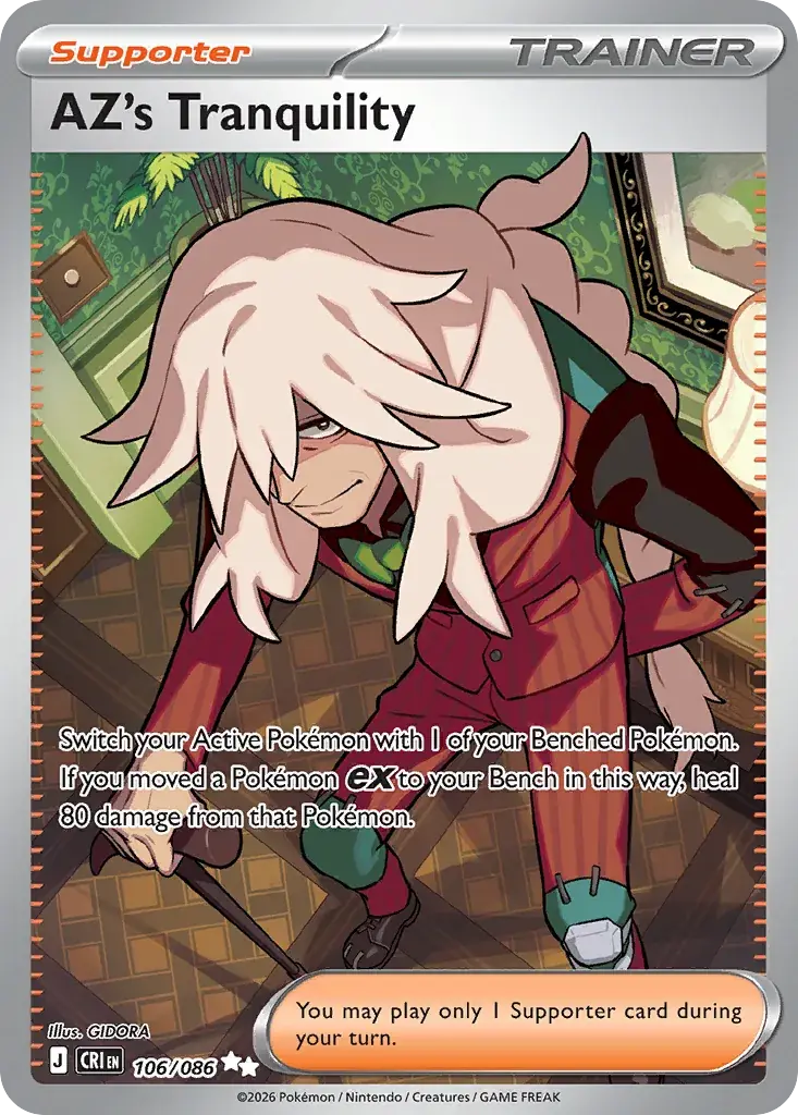 AZ's Tranquility Chaos Rising Pokemon card