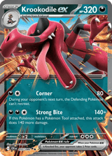 Krookodile ex Chaos Rising Pokemon card