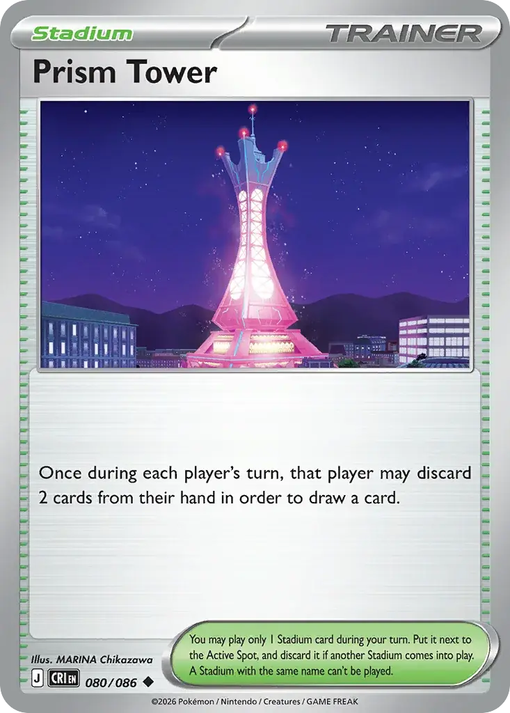 Prism Tower Chaos Rising Pokemon card