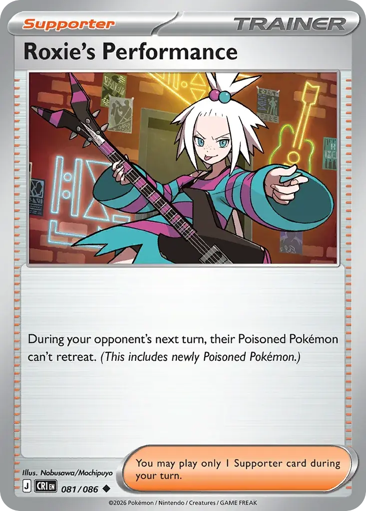 Roxie's Performance Chaos Rising Pokemon card