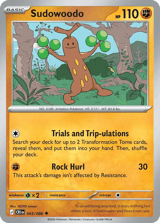 Sudowoodo Chaos Rising Pokemon card
